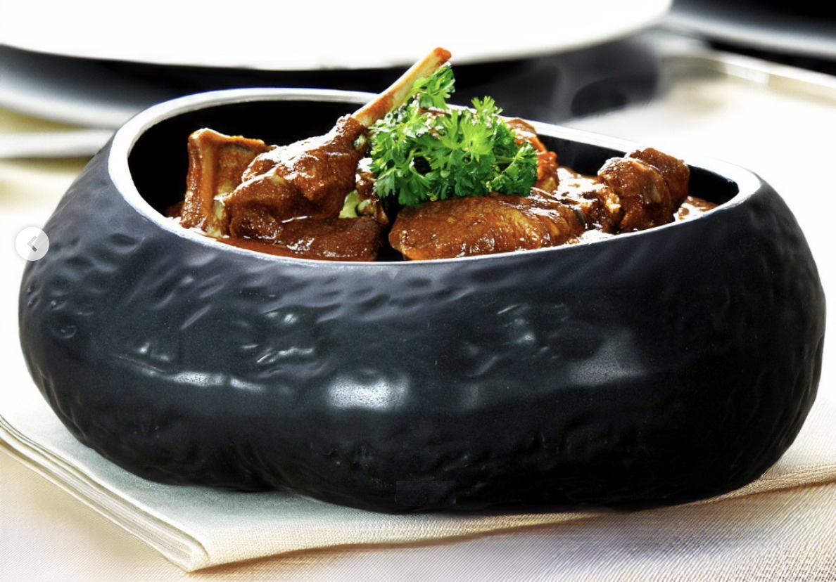 6" Black Matt Serving Boat Bowl